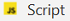 Picture showing the Script icon. 